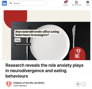 Does neurodiversity affect eating behaviours in teenagers?