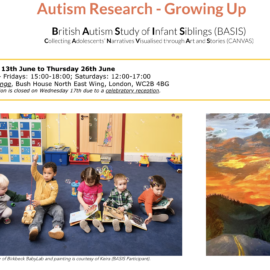 BASIS Exhibition 13-25 June 2026 “Autism Research: Growing Up”